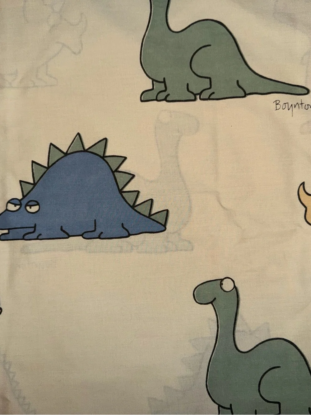 Martex Sandra Boynton Dinosaurs Twin Vintage 1986 Pillow Case Only
